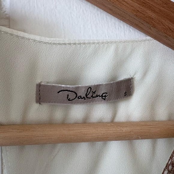 Darling White and Mauve Lace Dress | Small - Picture 5 of 5